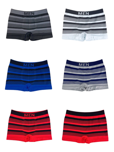 SET DI 5 BOXER UOMO - FANTASIE A RIGHE E LETTERE