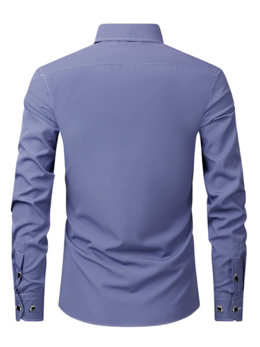 Camicia Elegante Uomo - Colletto Classico, Maniche Lunghe, Stile Formale