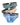 Men's Ribbed Cotton Briefs – 3 ribbed briefs: sage green, peach pink, light blue