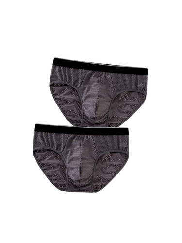 SET DI 2 SLIP UOMO IN SETA DI GHIACCIO - ULTRA SOTTILI E TRASPIRANTI