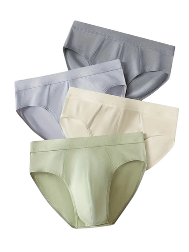 SET DI 4 SLIP UOMO IN COTONE - TRASPIRANTI E SENZA CUCITURE