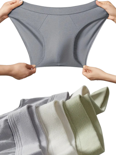SET DI 4 SLIP UOMO IN COTONE - TRASPIRANTI E SENZA CUCITURE