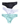 Men's Low-Rise Polyamide Briefs – 3 low-rise briefs: black, white and aqua green