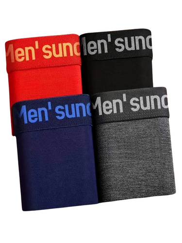SET DI 4 BOXER UOMO IN COTONE - TRASPIRANTI E CONFORTEVOLI