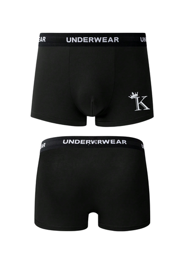 SET DI 5 BOXER UOMO - STAMPA CORONE E LETTERE