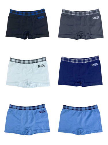 SET DI 5 BOXER UOMO SCOZZESI - SENZA CUCITURE