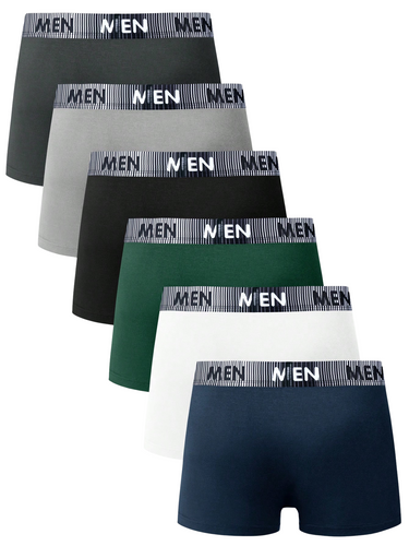 SET DI 6 SLIP UOMO - TINTA UNITA E STAMPA GRAFICA