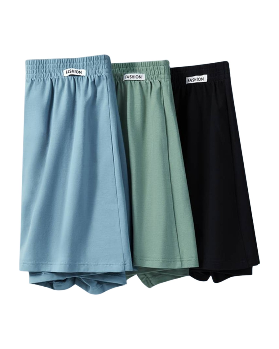 Men's Loose Cotton Boxer Shorts with Button Fly – the 3 boxers hanging