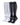 Men's Below-the-Knee Compression Socks – white and black compression socks, side view