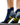 Calzini sportivi unisex alla caviglia in nylon – calzini blu navy indossati