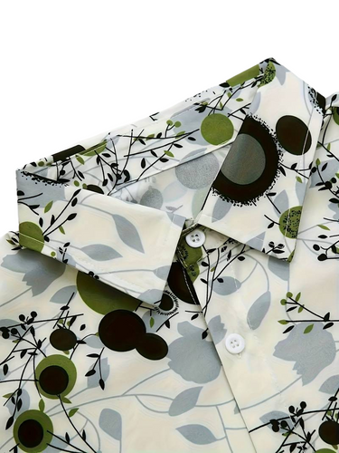 Camicia Uomo - Stampa Floreale Astratta, Autunno/Inverno
