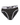 Slip uomo in cotone a righe sottili – slip nero a righe, vista davanti