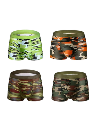 SET DI 4 BOXER TRASPIRANTI IN FIBRA DI BAMBÙ