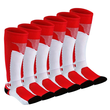 Set di 3 Calzini Antiscivolo - Compressione Imbottita per Sport e Attività Fisica