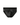 Men's Black Cotton Briefs with Elastic Waistband – black brief laid flat, front view