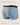 Men's Ribbed Cotton Boxer Briefs with Hemless Leg – light blue boxer, back view, hemless leg