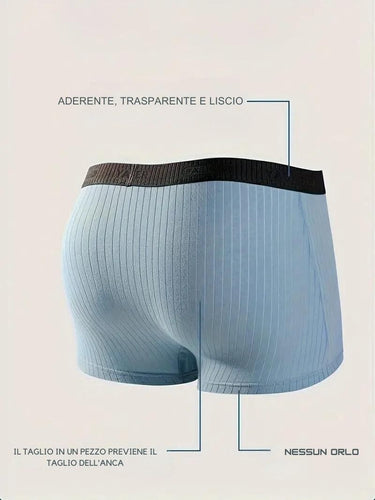 SET DI 4 BOXER DA UOMO IN COTONE - MORBIDI ED ELASTICI