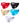 Men's Seamless Briefs – pack of 5 pieces, 1x red + 1x black + 1x ivory + 1x light blue + 1x white
