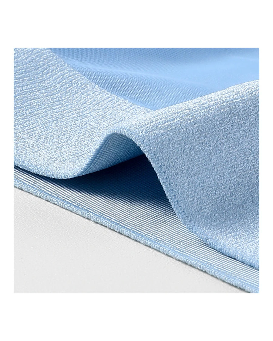 Lange sportsboxershorts for menn i silkemyk mikrofiber – detalj av kanten