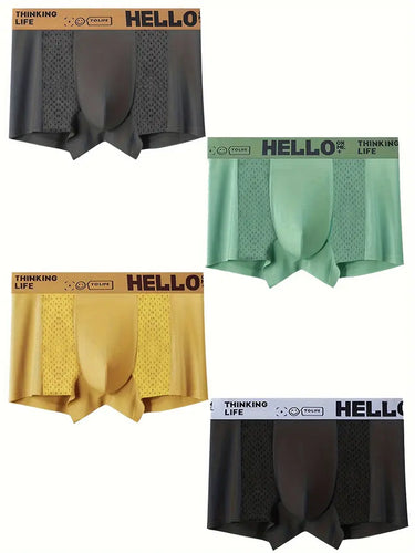 SET DI 4 BOXER SPORTIVI TRASPIRANTI E CONFORTEVOLI