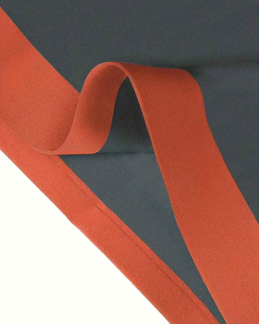 Men's Seamless Boxer Briefs with Orange Waistband – close-up of the raw-cut edge