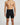 Hoge heren boxershort met lange pijp van katoen – gedragen, vooraanzicht