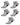 Herren Sportsocken aus Baumwolle, geruchshemmend – Packung mit 5 Paar, 5x grau
