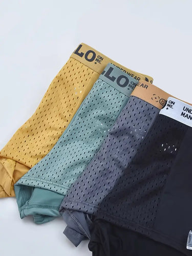 SET DI 4 BOXER SPORTIVI TRASPIRANTI E CONFORTEVOLI