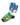 Men's Colour-Printed Christmas Socks – snowman on blue design