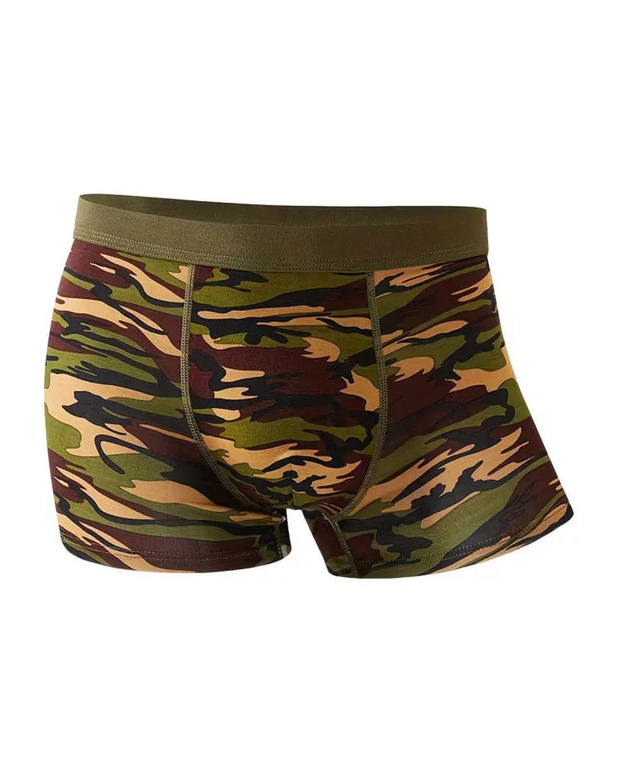Boxer homme camouflage en bambou – boxer camouflage kaki, devant