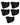 Men's Low-Rise Cotton Briefs – pack of 5 pieces, 5x black