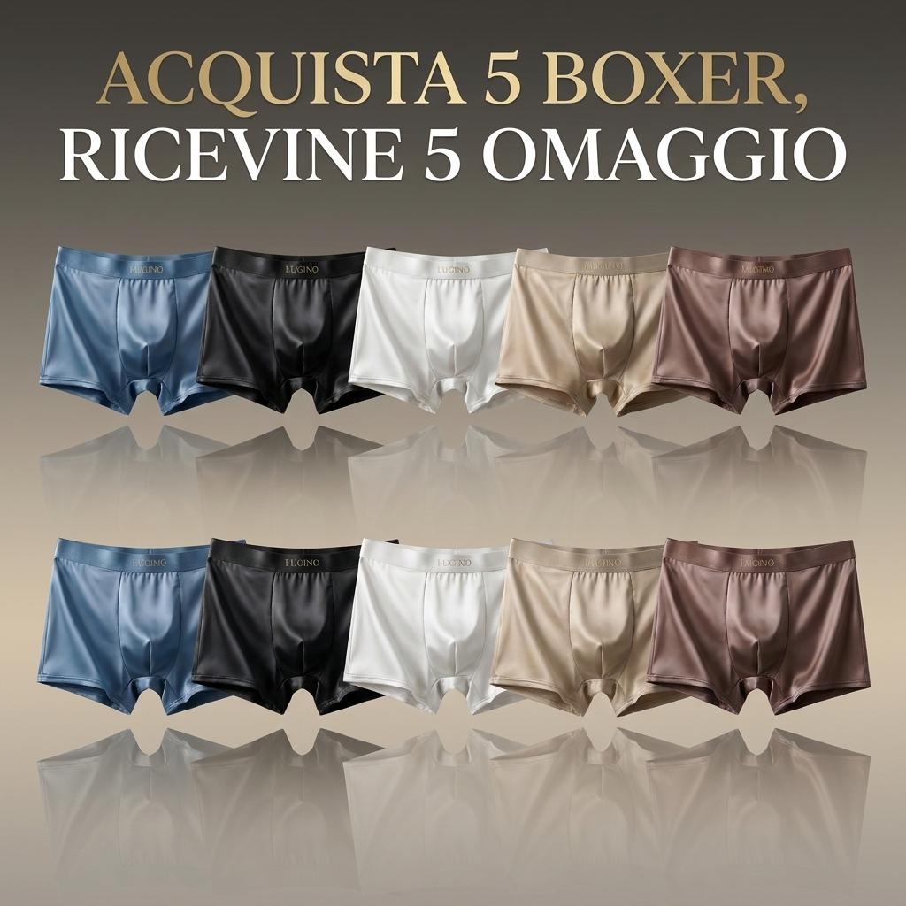 Acquista 5 boxer, ricevine 5 in omaggio