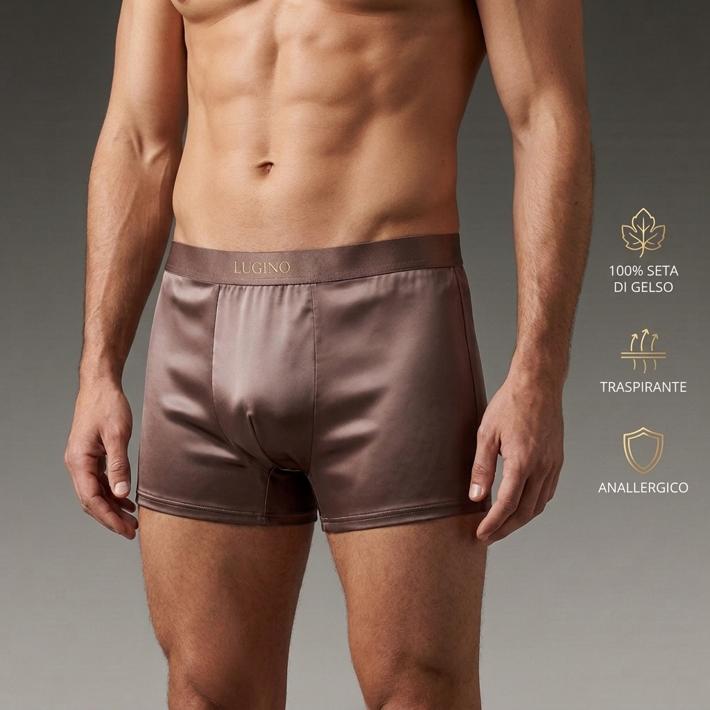 Boxer LUGINO in seta di gelso