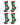 Calcetines navideños de colores de algodón para hombre – pack de 4 pares, 4x Papá Noel verde